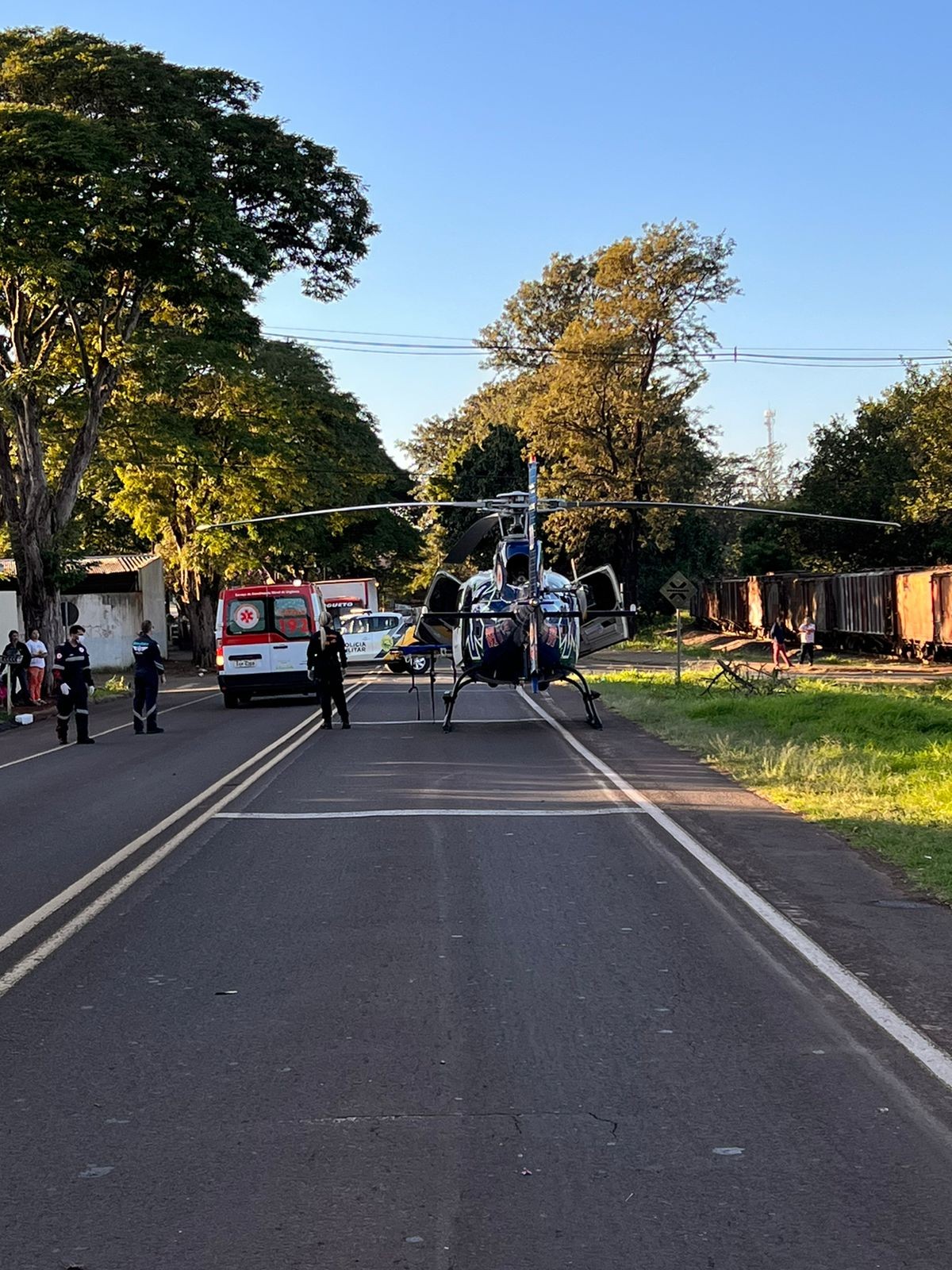 Foto: Operações Aéreas do Samu Maringá