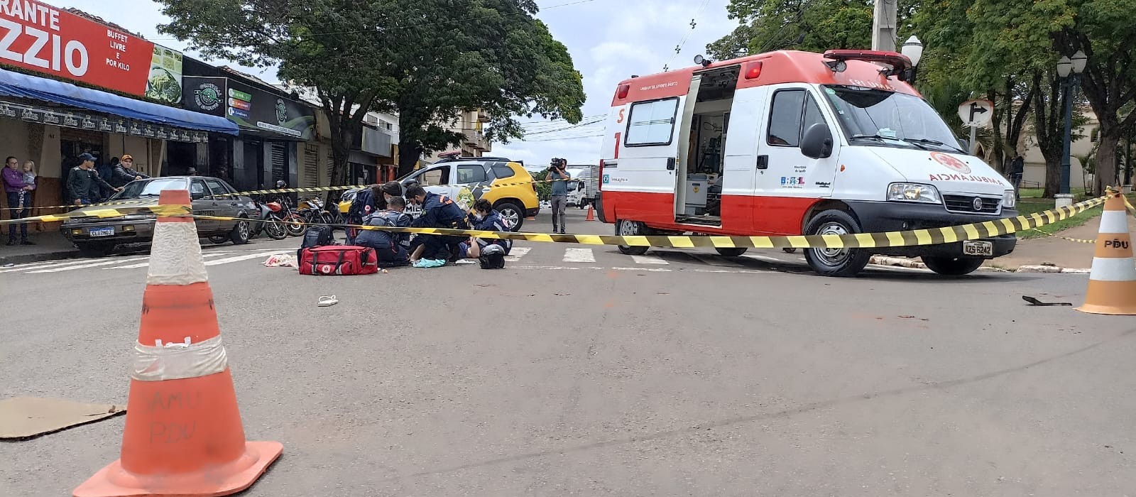 Acidente em Paiçandu deixa motociclista em estado grave