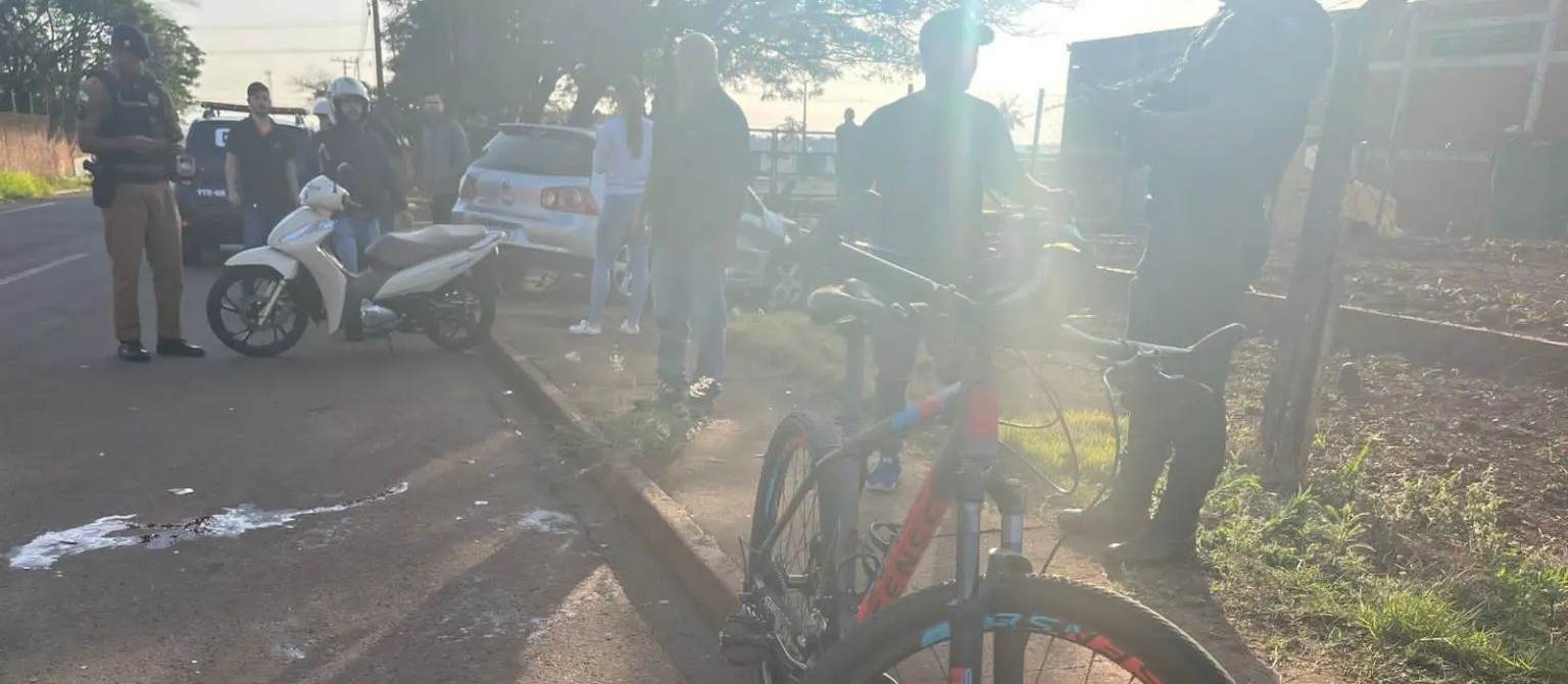 Motorista foge sem prestar socorro e ciclista fica em estado grave em Sarandi