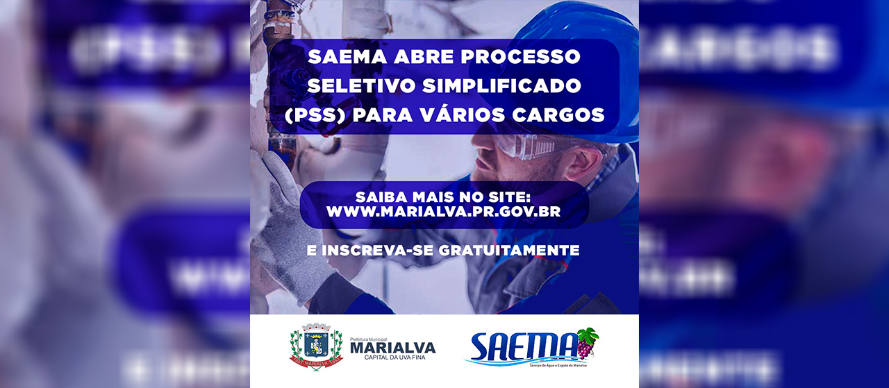 Saema realiza PSS para cargos de nível superior