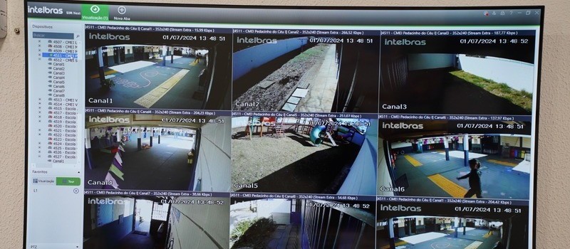 Sarandi instala 300 câmeras de segurança em escolas e Cmeis