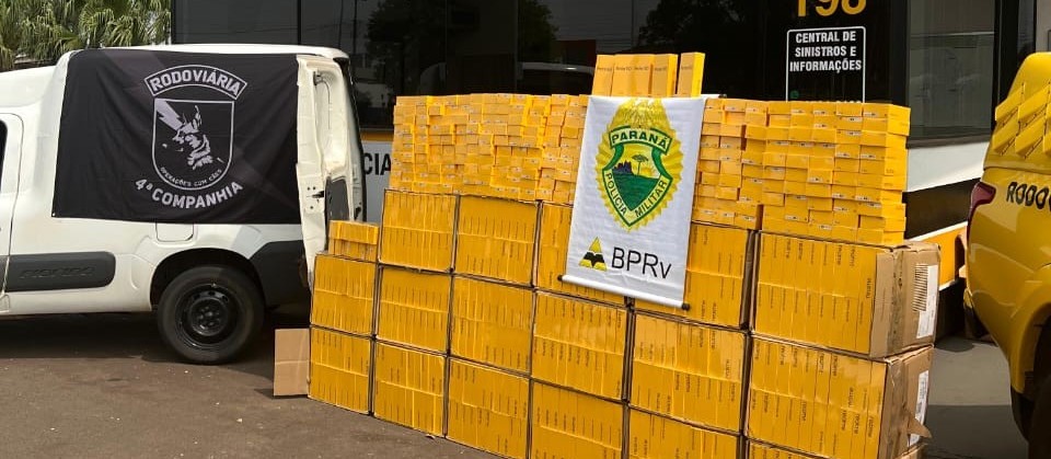 Polícia Rodoviária apreende 2 mil celulares do Paraguai