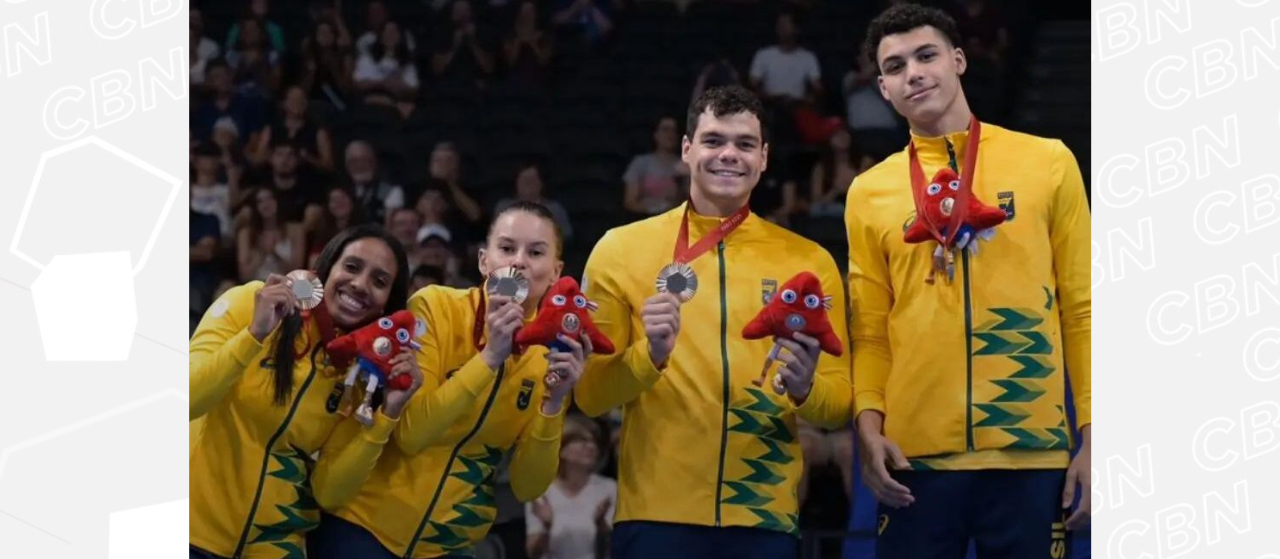 Gêmeas da natação brilham na Paralimpíada de Paris