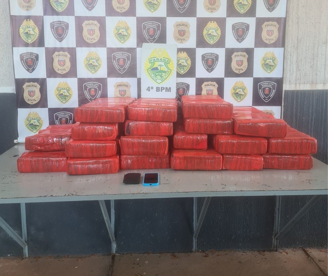 Polícia Militar apreende mais de 180 kg de maconha no Contorno Sul